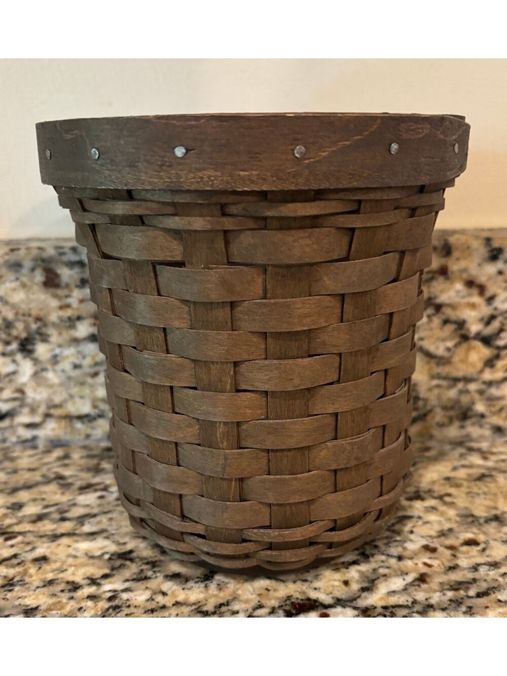 Longaberger Canister Basket Plastic Insert Dark Wash 2006